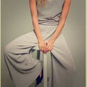 Anthropologie Metallic Crepuscule Wide Leg Pants